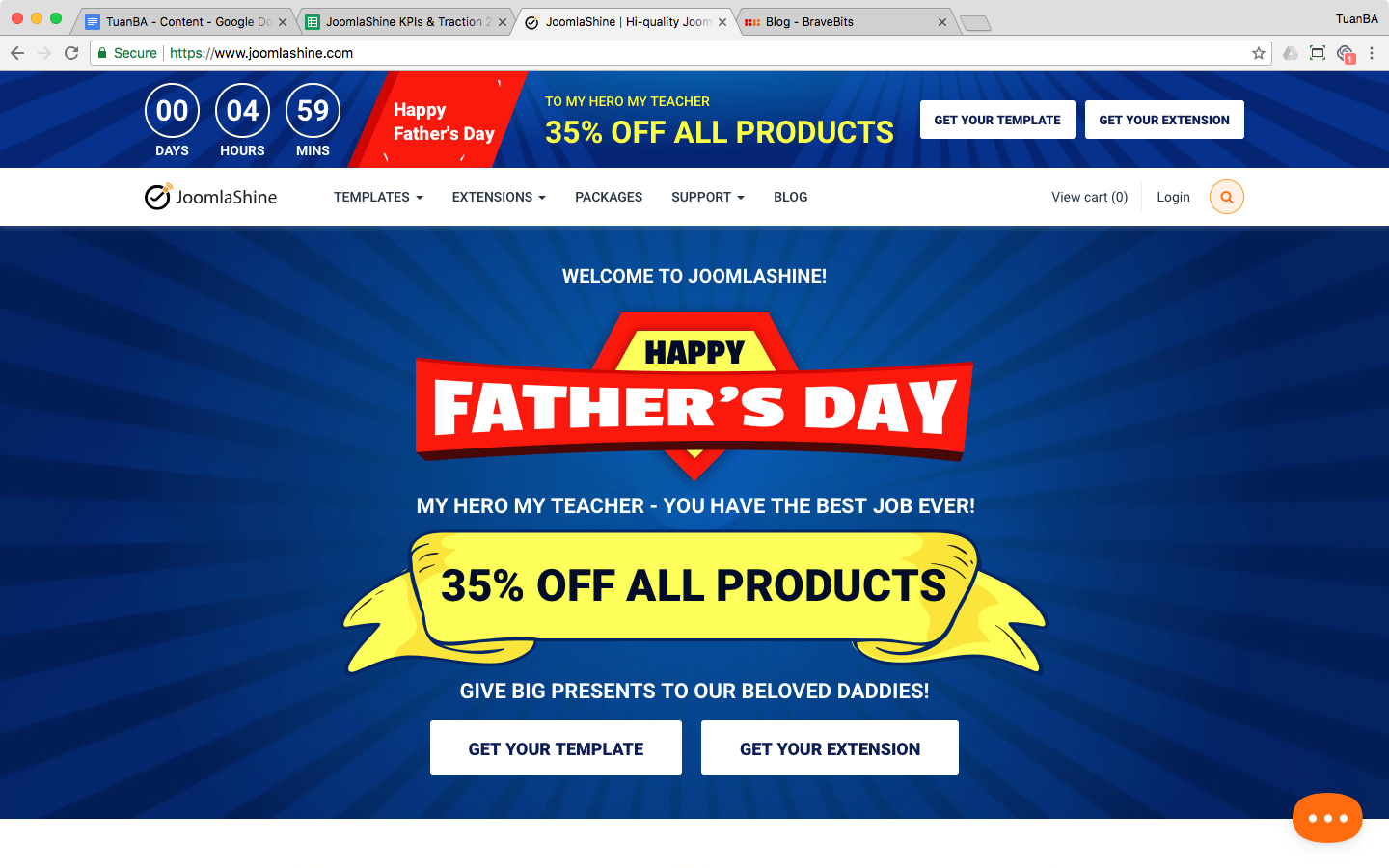 campaign father day promotion
