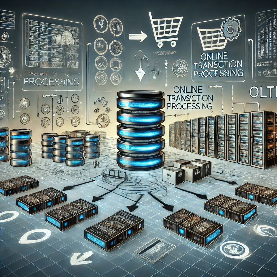 This is an illustration of OLTP, showcasing real-time data processing